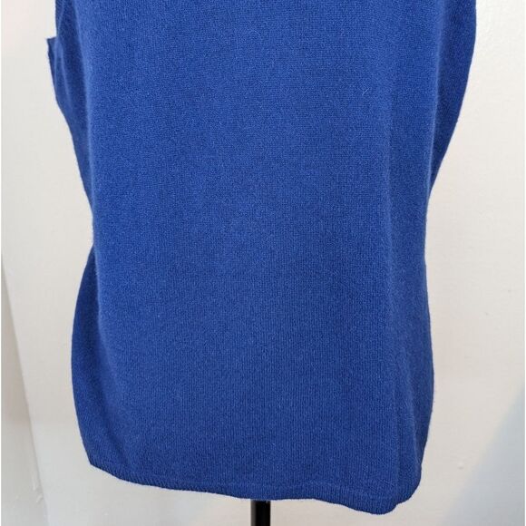 VTG Cashmere Sleeveless Whimsigoth Dark Academia Quiet Luxury Old Money XL - Picture 7 of 8